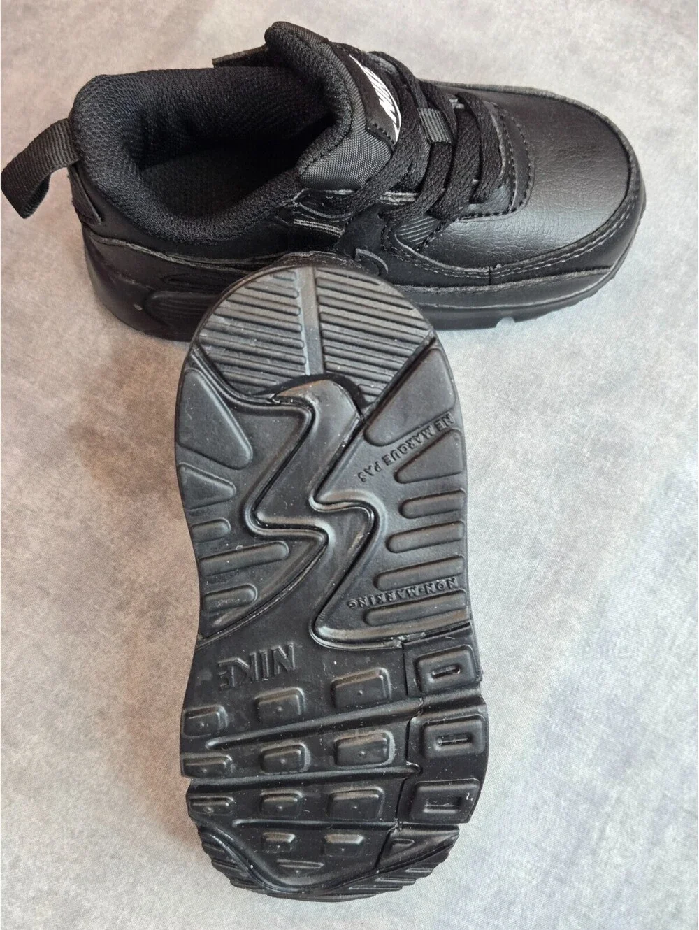 Nike Air Max 90 EasyOn - Triple Black (IH1418-028) Toddler Size 7C BRAND NEW